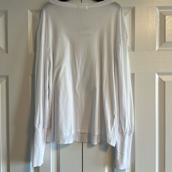 LAmade Women’s White Long Sleeve Crewneck Top, Size L - Picture 5 of 6